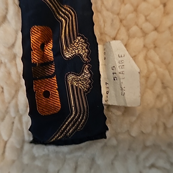 Vintage ATA vest denim wool sherpa lined western light denim fade sz XL - Picture 2 of 7